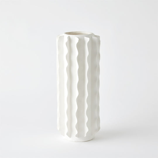 Frilled Vases-Matte White - Skye Flowers Design