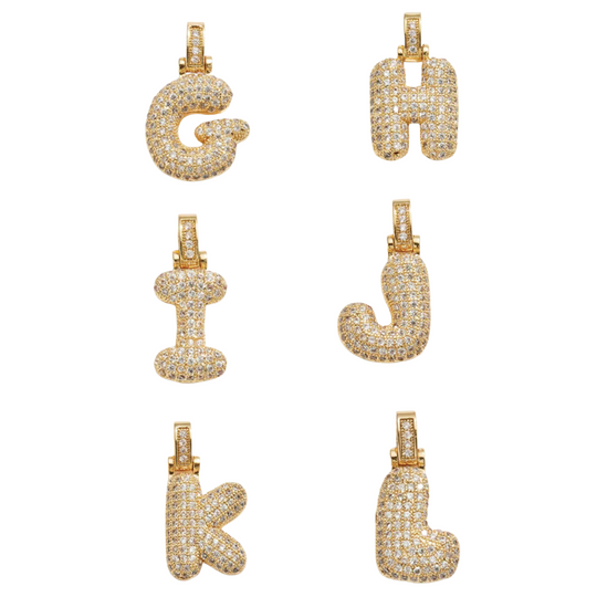 Bubble Initial Necklace - Skye Flowers Design