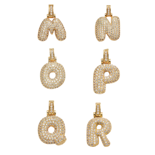 Bubble Initial Necklace - Skye Flowers Design