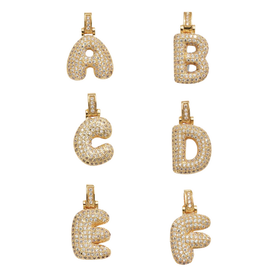 Bubble Initial Necklace - Skye Flowers Design