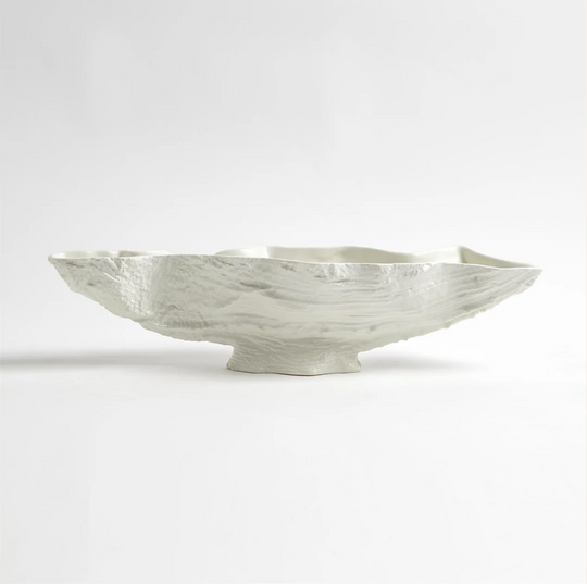 SERPENTINE LIME BOWL-MATTE WHITE - Skye Flowers Design