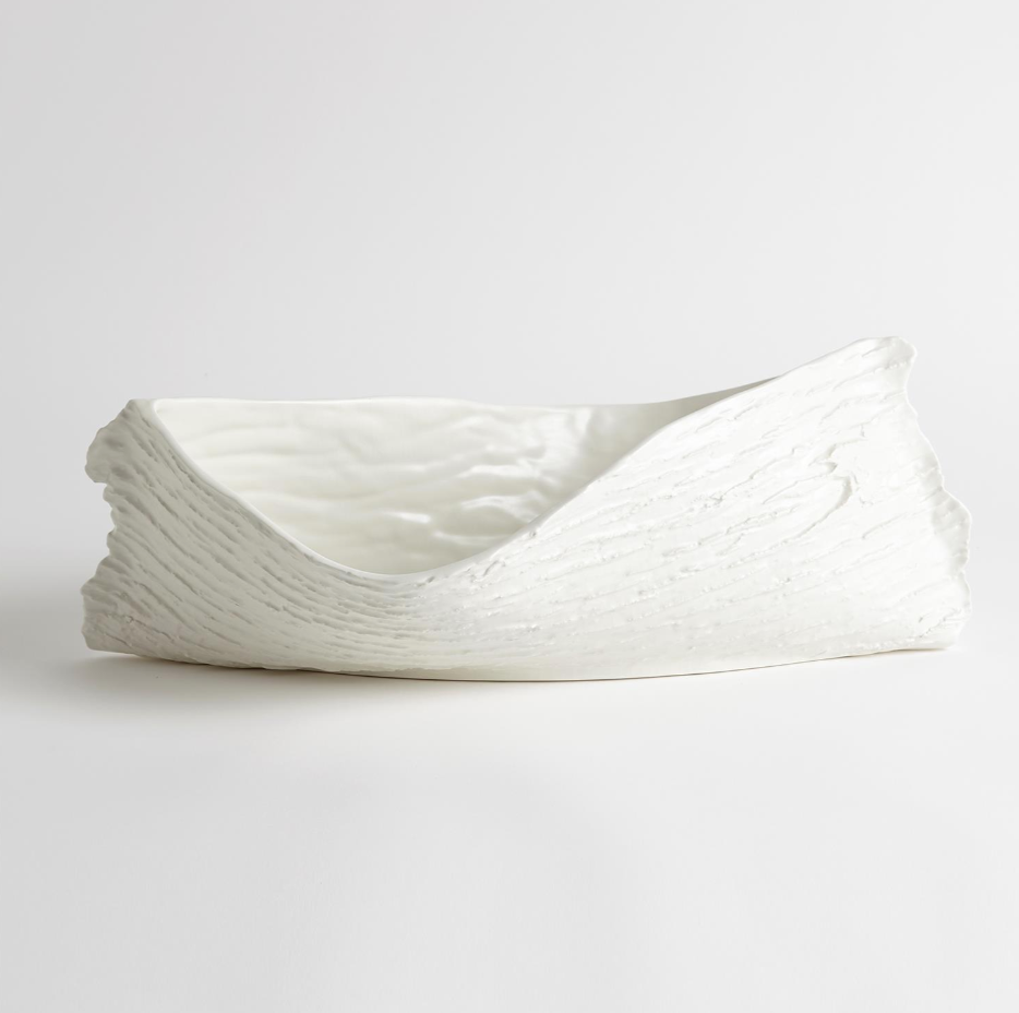 TWISTY JAPANESE CHERRY BOWL-MATTE WHITE - Skye Flowers Design