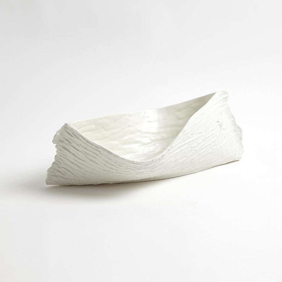 TWISTY JAPANESE CHERRY BOWL-MATTE WHITE - Skye Flowers Design
