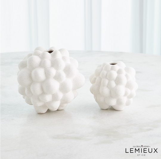 Bubble Vases- Volcanic White - Skye Flowers Design