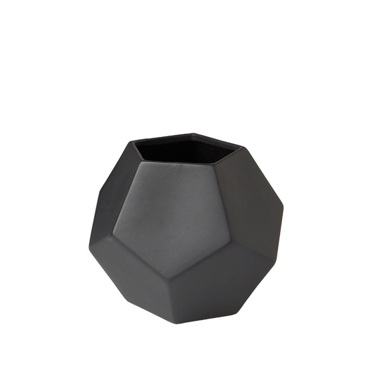 Faceted Vases- Matte Black - Skye Flowers Design
