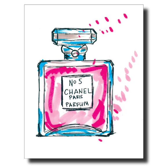 chanel no 5 perfume card