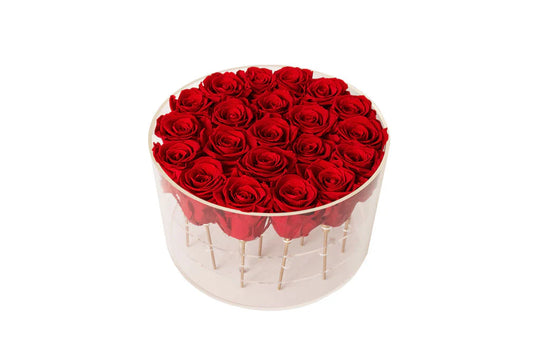 Round Forever Rose Box - Skye Flowers Design