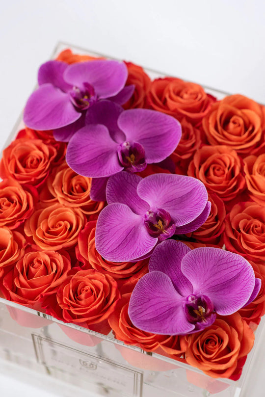 Square Fresh Rose Box - Skye Flowers Design