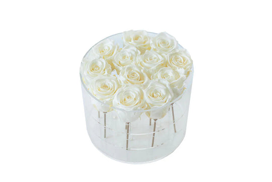 Round Forever Rose Box - Skye Flowers Design