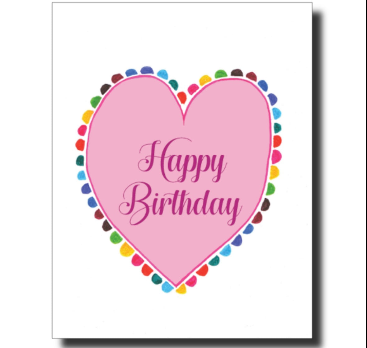 Happy Birthday - "Big Heart" - Skye Flowers Design