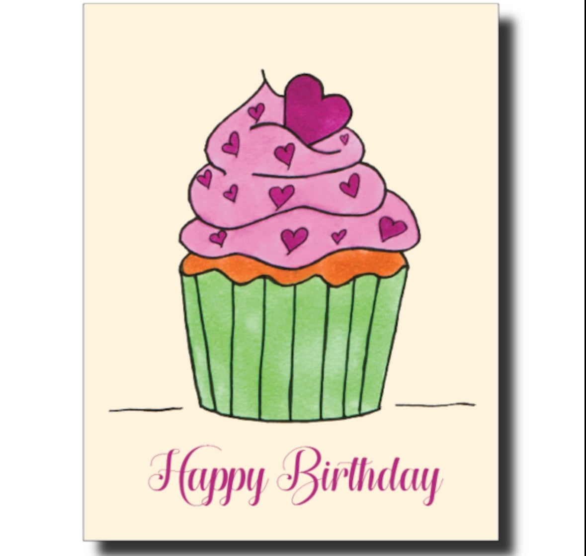 Happy Birthday - "Sweet Cupcake" - Skye Flowers Design