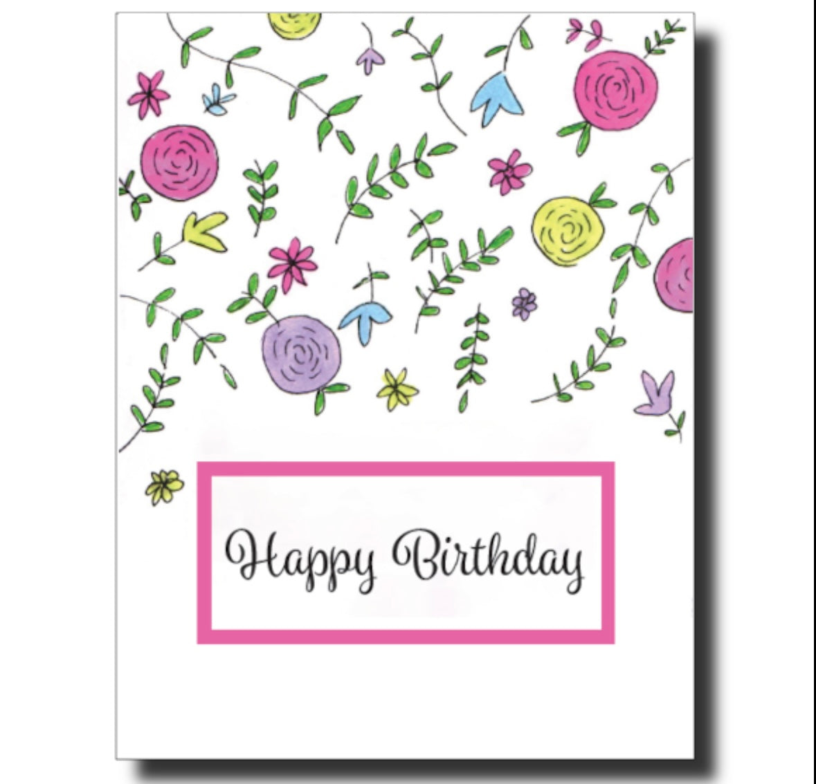 Happy Birthday - "Garden Flowers" - Skye Flowers Design