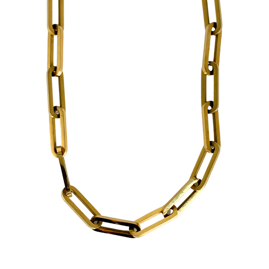 gold paperclip necklace