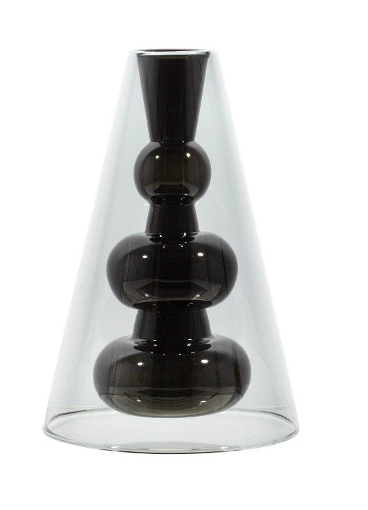 Tom Dixon Bump Vase Cone Black - Skye Flowers Design
