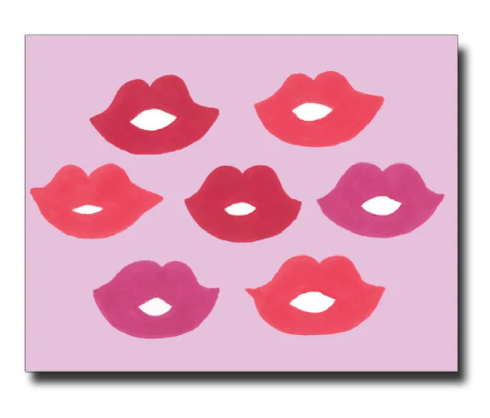 lips greeting card