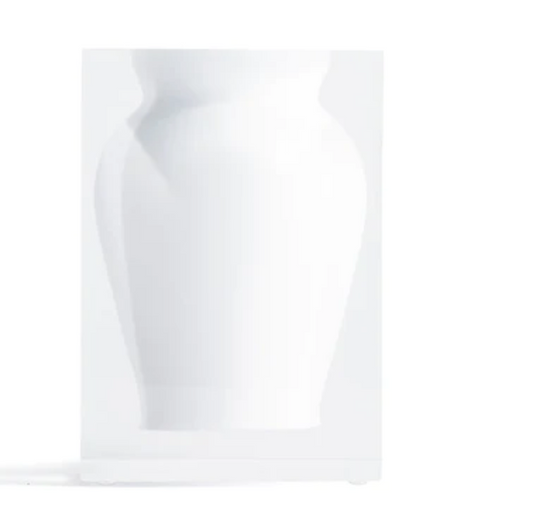 white henry bud modern vase