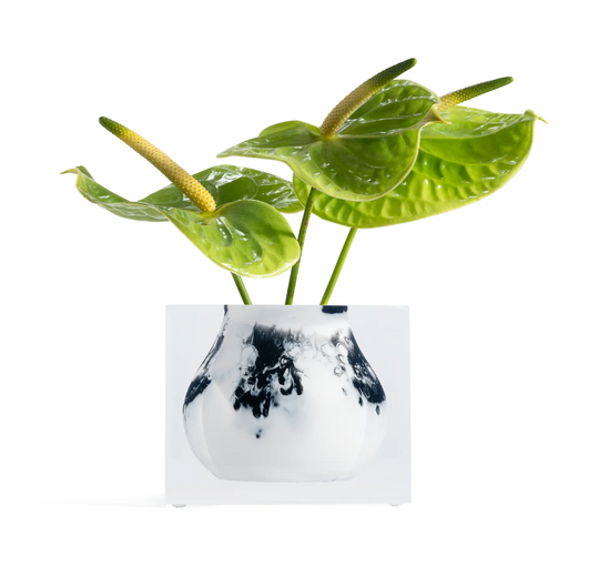 white marble mosco bud vase