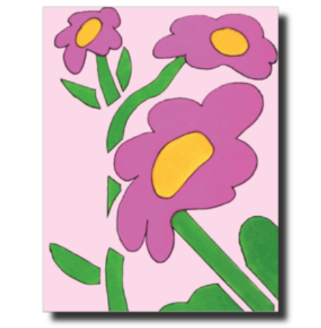 Blank - "Pink Flowers" - Skye Flowers Design