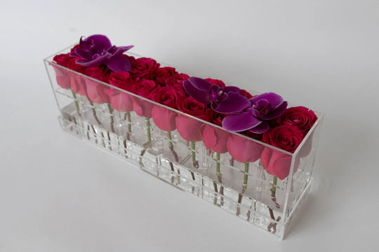 Rectangle Fresh Rose Box - Skye Flowers Design