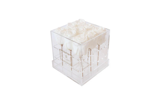 Square Forever Rose Box - Skye Flowers Design