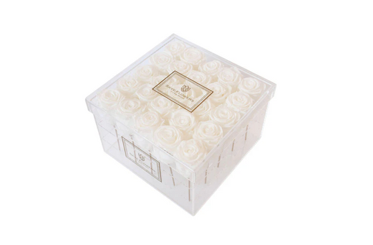 Square Forever Rose Box - Skye Flowers Design