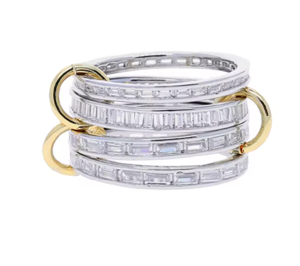 Diamond Stacked Ring - Skye Flowers Design