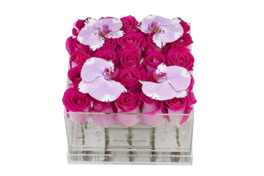 Square Fresh Rose Box - Skye Flowers Design