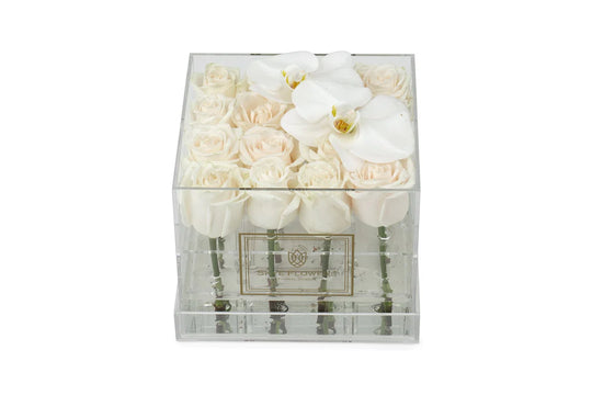 Square Fresh Rose Box - Skye Flowers Design