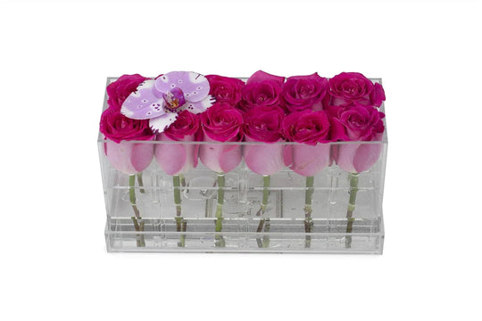 Rectangle Fresh Rose Box - Skye Flowers Design