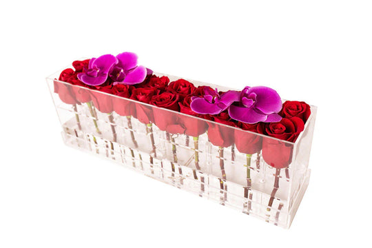 Rectangle Fresh Rose Box - Skye Flowers Design