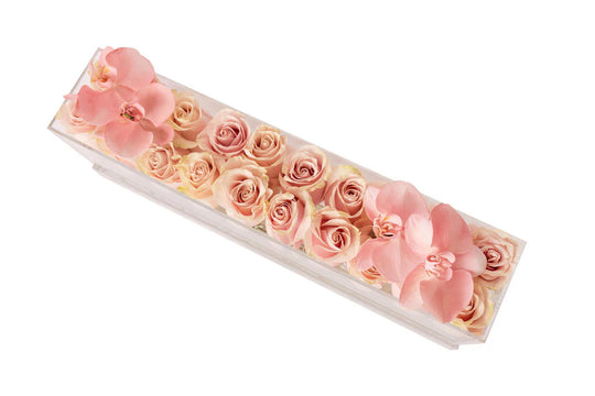 Rectangle Fresh Rose Box - Skye Flowers Design