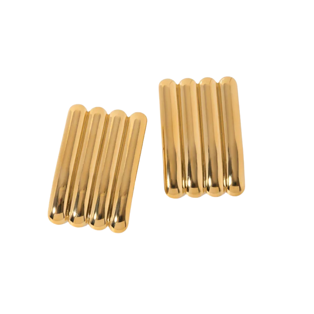 Ribbed Statement Earring - Skye Flowers Design