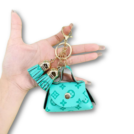 Bag Charm Key Chain - Skye Flowers Design