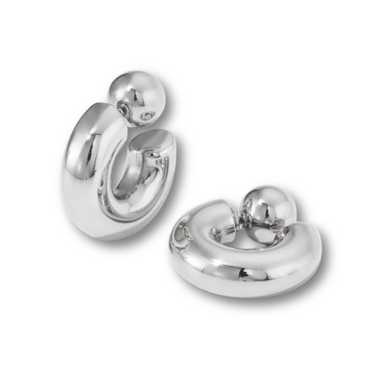 Reverse Hoop Stud - Skye Flowers Design
