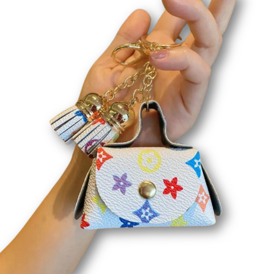 Bag Charm Key Chain - Skye Flowers Design