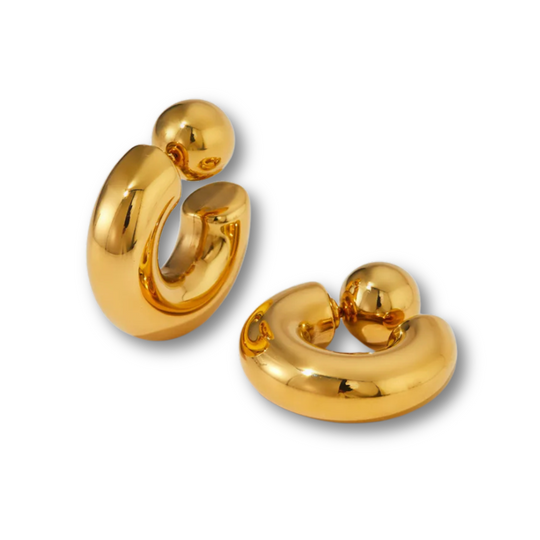 Reverse Hoop Stud - Skye Flowers Design