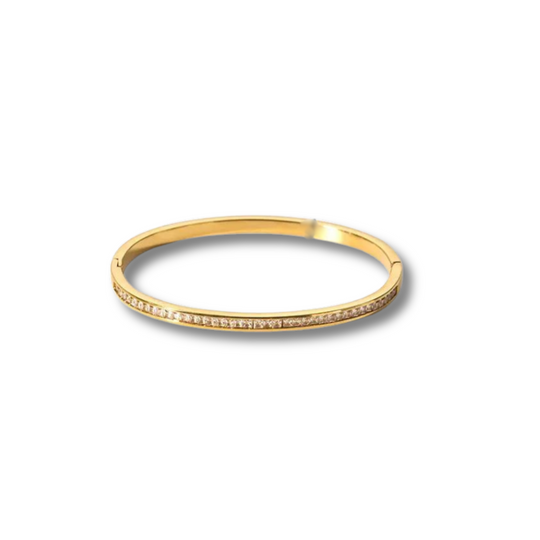 Gold Bangle wth Sparkle