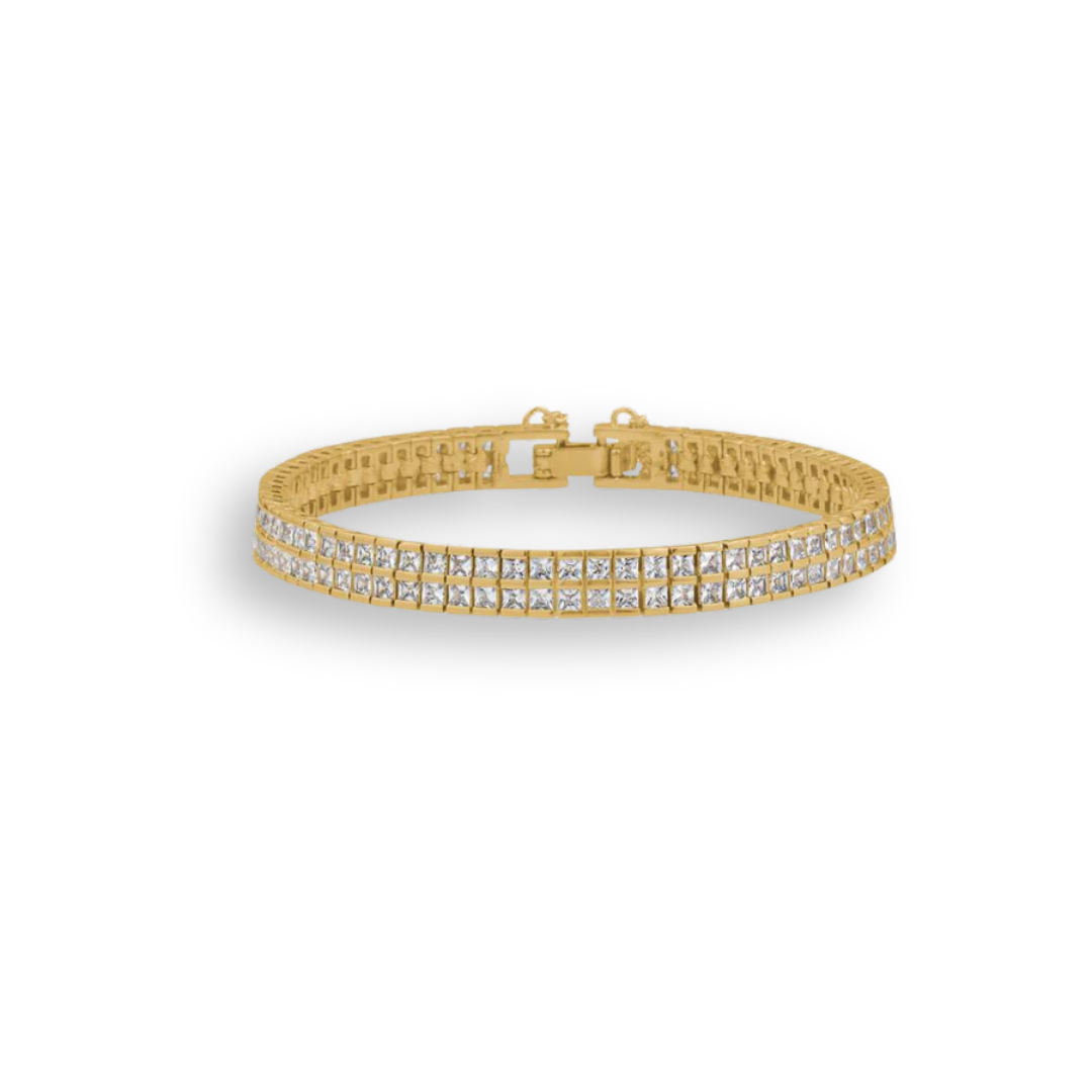 Double Tennis Bracelet - Skye Flowers Design