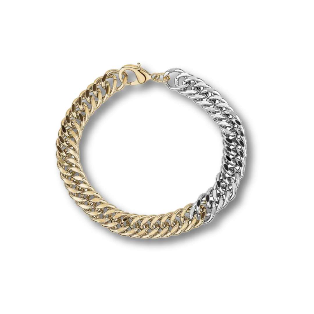 Two Tone Chain Bracelet - Skye Flowers Design