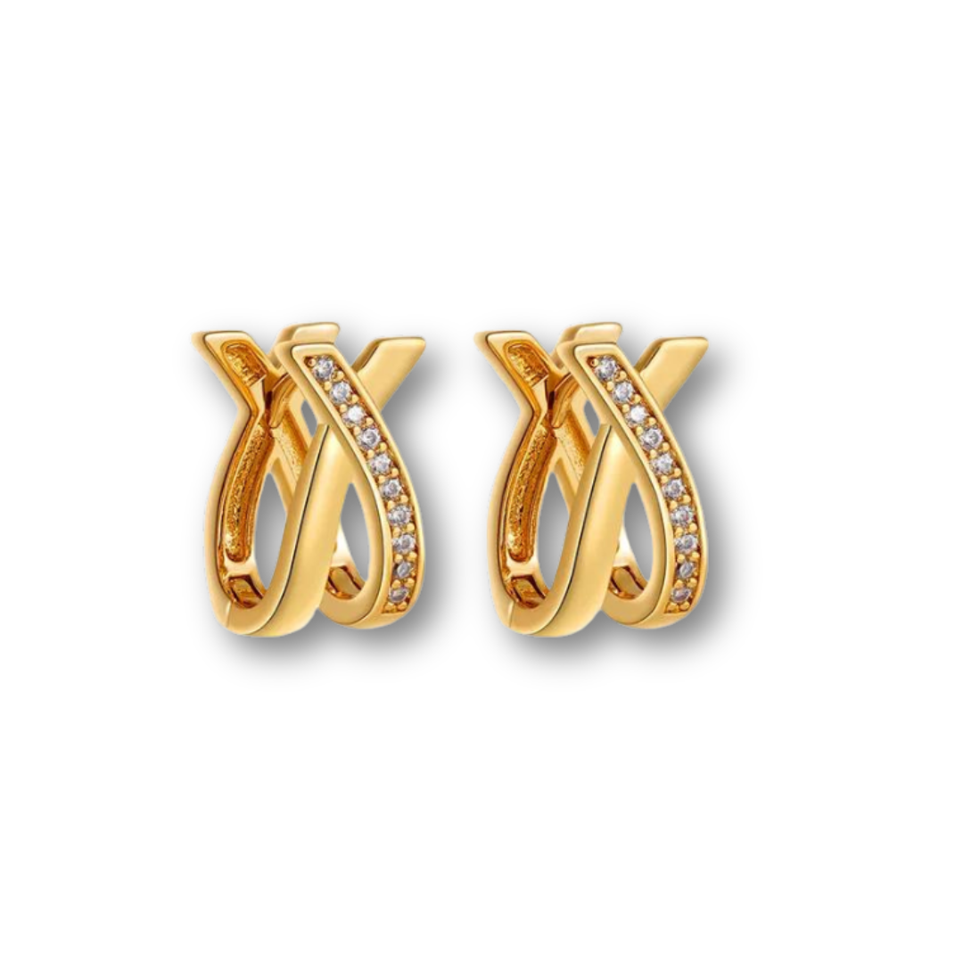 Criss Cross Diamond Earring - Skye Flowers Design