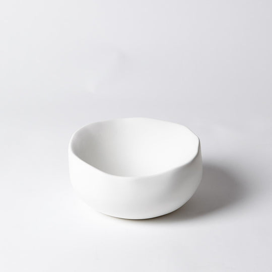 Organic Round Bowl-Matte White