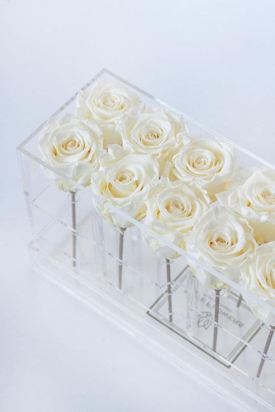 Rectangle Forever Rose Box - Skye Flowers Design