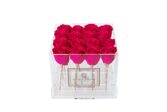 Square Forever Rose Box - Skye Flowers Design