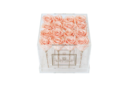 Square Forever Rose Box - Softest Pink