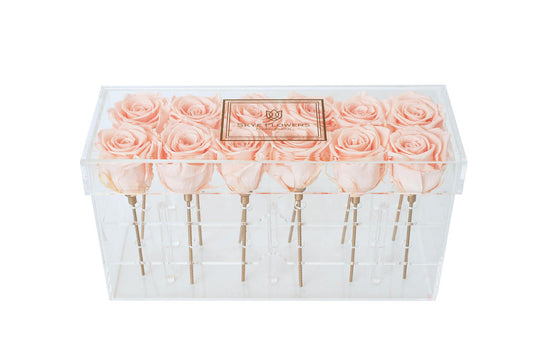 Rectangle Forever Rose Box - Softest Pink
