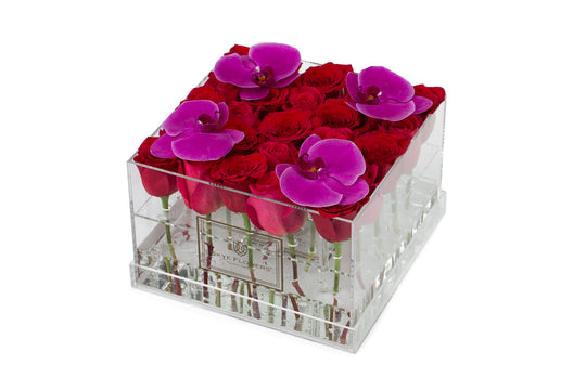 Square Fresh Rose Box - Skye Flowers Design