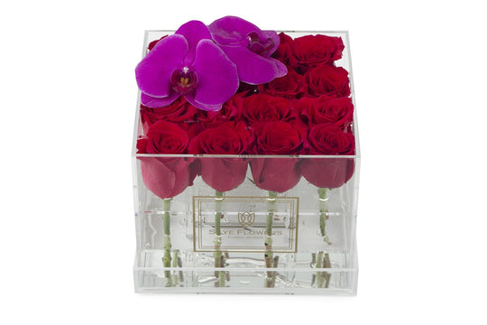 Square Fresh Rose Box - Skye Flowers Design