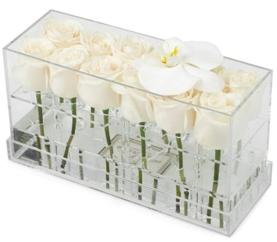 Rectangle Fresh Rose Box - Skye Flowers Design