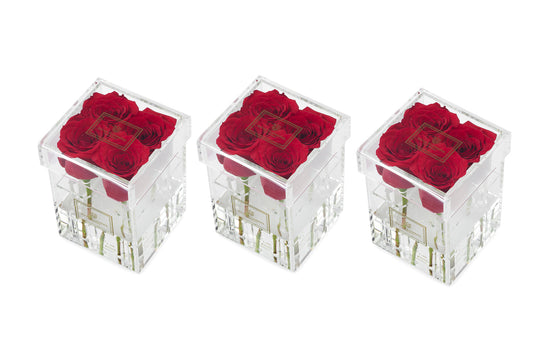 Square Fresh Rose Box - Skye Flowers Design