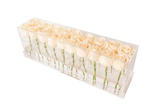 Rectangle Fresh Rose Box - Skye Flowers Design